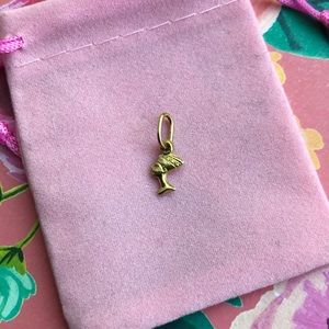 Solid Yellow Gold Mini Nefertiti Egyptian Charm